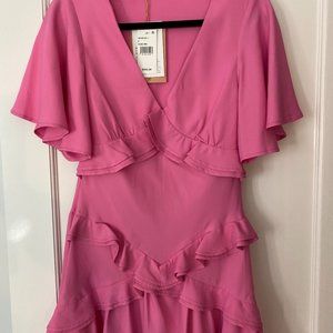 NWT Maggie Marilyn Pink Ruffle Minidress